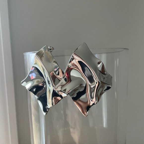 ✦NEW! Geometric Mirror Earrings✦ - Picture 6 of 8